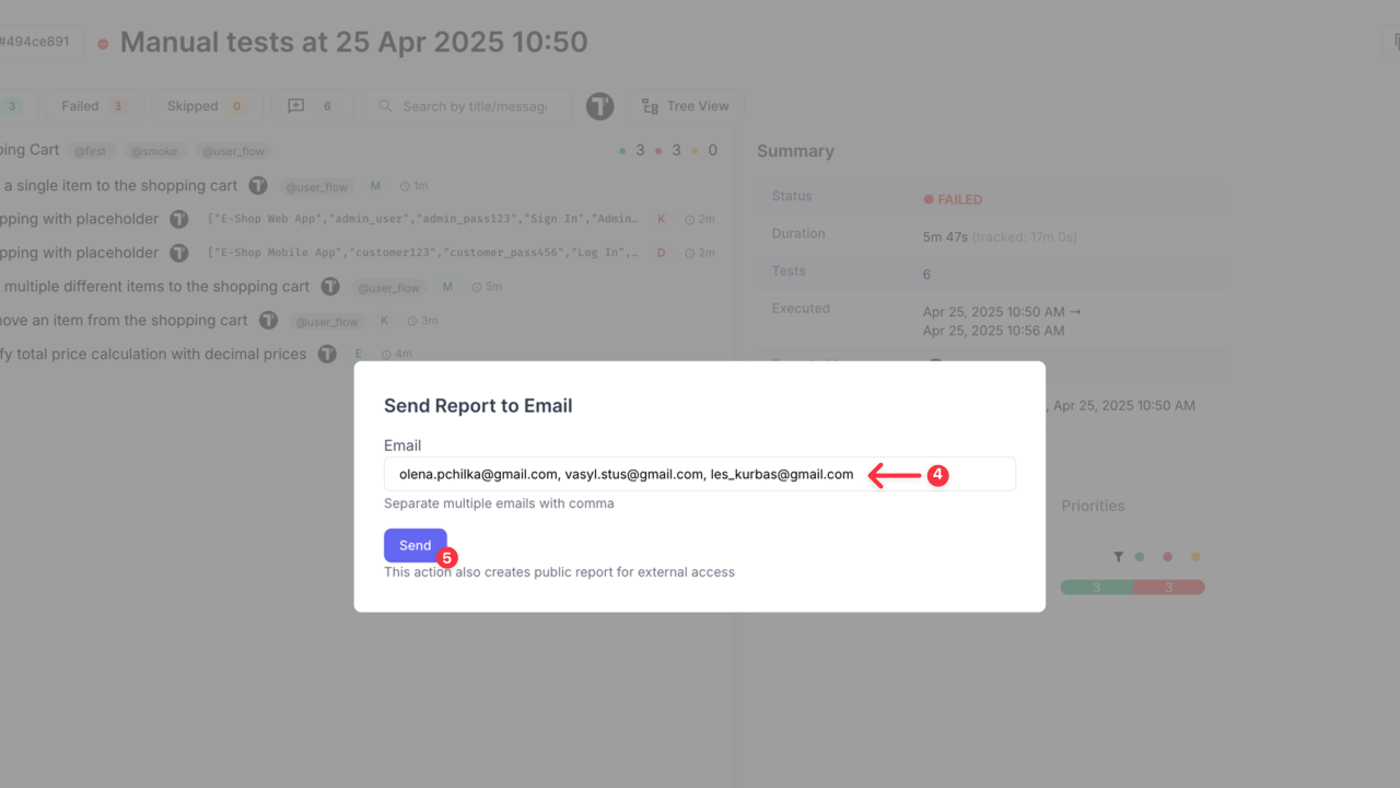 Testomat.io - Share Report